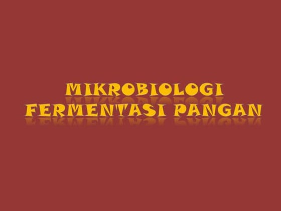 Teknologi Fermentasi (Yoghurt) | PPT