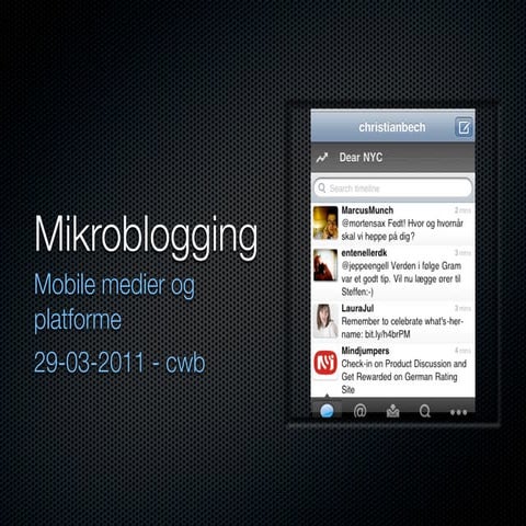Mikroblogging 29-03-2011