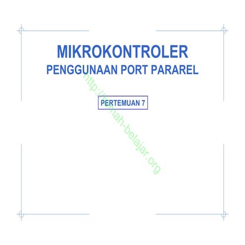 Mikrokontroler pertemuan 7