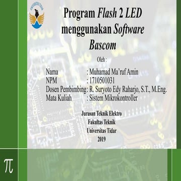 Program bascom avr sederhana | PPTX
