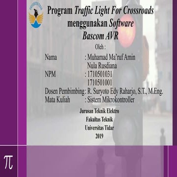 Program Traffic Light Untuk Perempatan