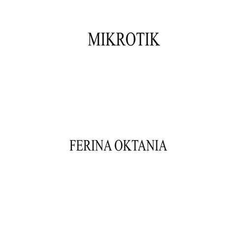 Mikrotik feroina