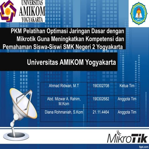 Pelatihan Mikrotik Untuk SMK Negeri 2 Yogyakarta