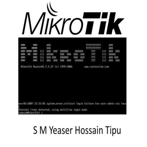 Mikrotik link redundancy solution 