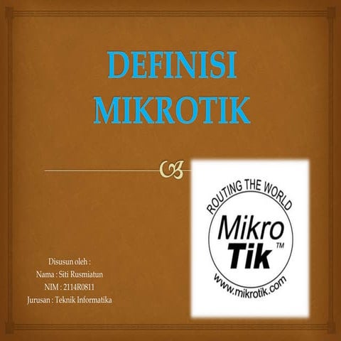 Mikrotik ppt