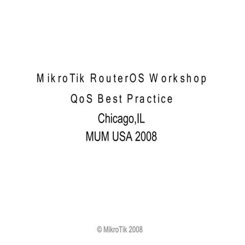 Mikrotik router os qos best practice