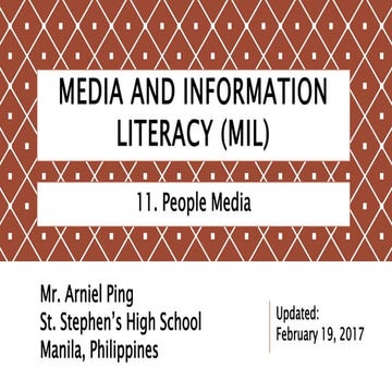 Mil   11. media and information literacy (mil) - people media (feb.19)