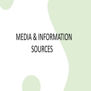 MIL- Media and information literacy chap 5