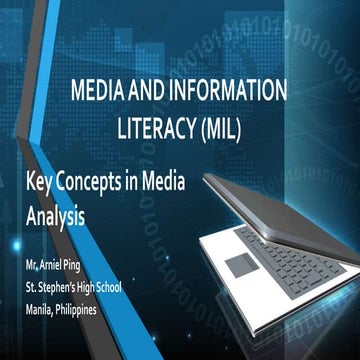 Media and Information Literacy (MIL) 2. The Evolution of Traditional to New M...