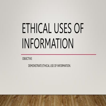 mil 7 Demonstrate ethical use of information..pptx
