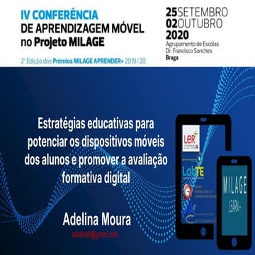 Estratégias educativas para potenciar os dispositivos móveis dos alunos e pro...