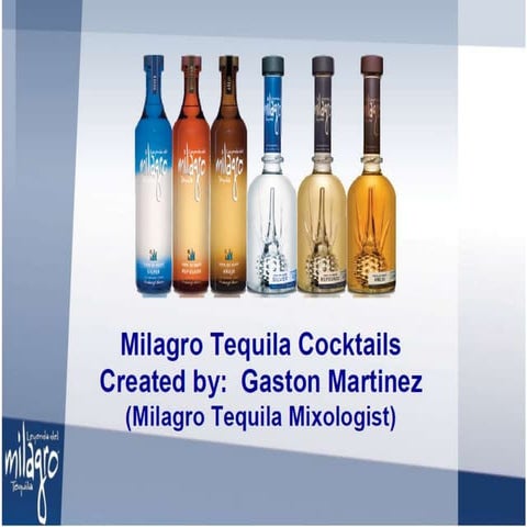 Milagro Tequila Cocktail Recipes