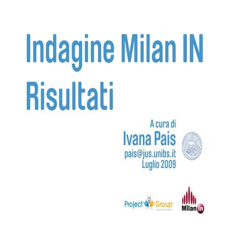 Indagine MilanIn