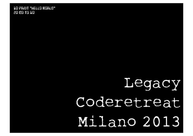 Milano Legacy Coderetreat 2013