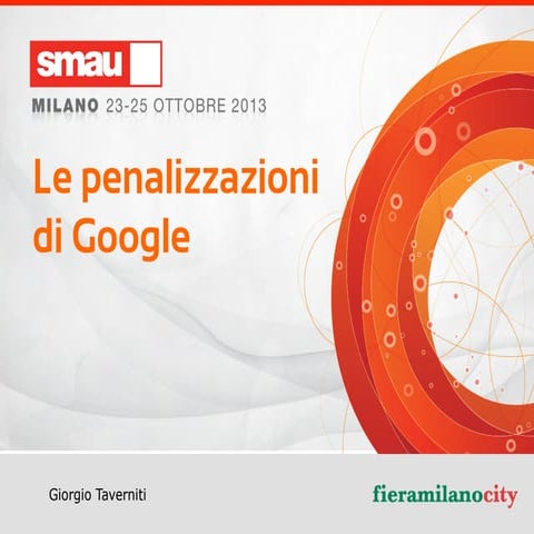 Le Penalizzazioni di Google - SMAU