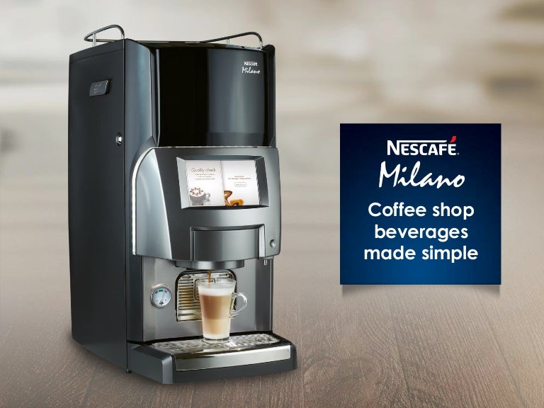 Nescafe Milano Coffee specialty beverage solution