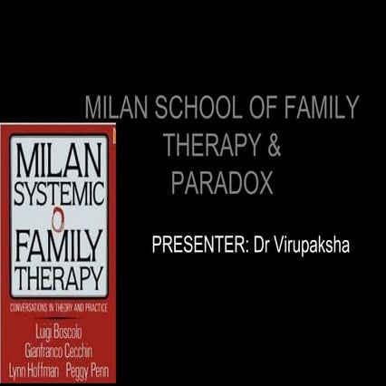 Milan school of family therapy