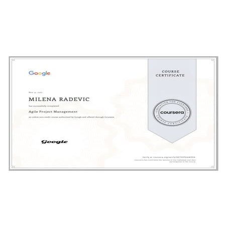 Milena Radevic Agile Project Manager | PDF