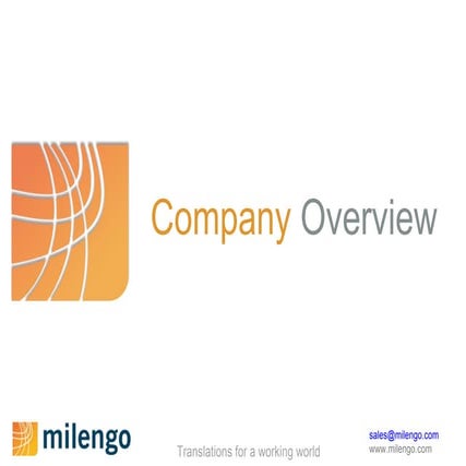 Milengo overview