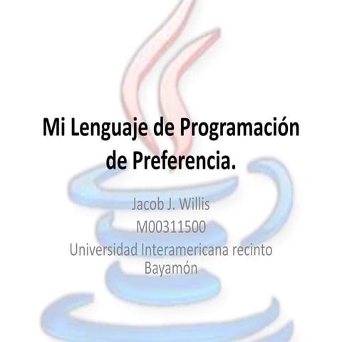 Mi lenguaje de programación de preferencia