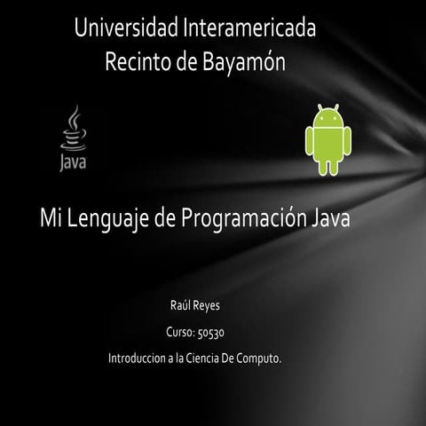 Mi lenguaje de programacion java