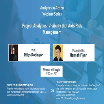 Project Analytics: Visibility that Aids Risk Management