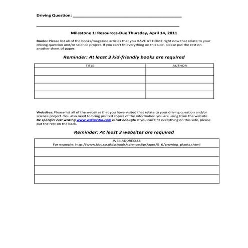 Milestone #1 do something project 2011