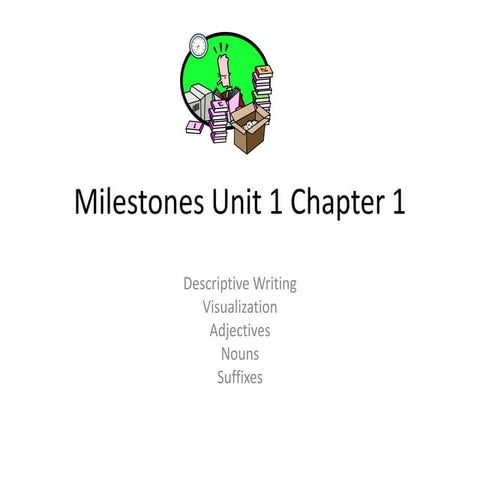 Milestones chapter 1 (esol 2)
