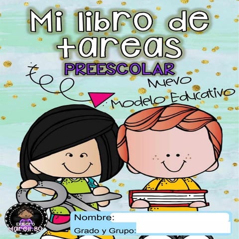 Mi libro de tareas preescolar nuevo modelo educativo comprimido