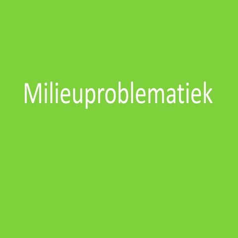 Milieu | PDF