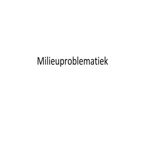 Milieu | PPT