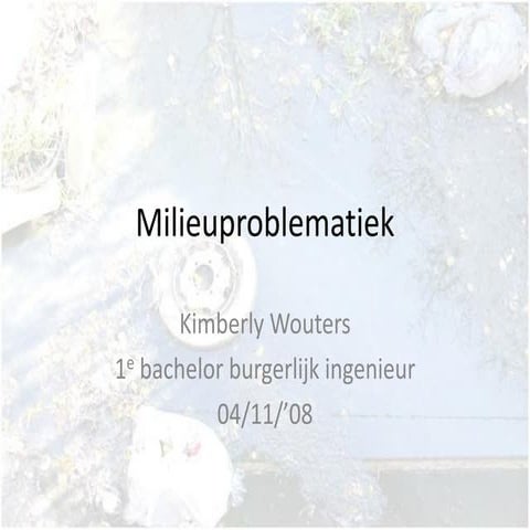 Milieu | PDF