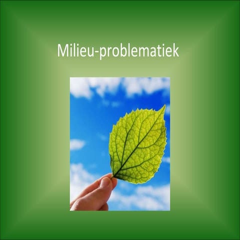 Milieu | PPT