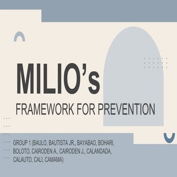 Milio's Framework for Prevention.pptx