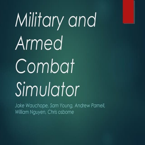 Military simulator a case study | PPTX