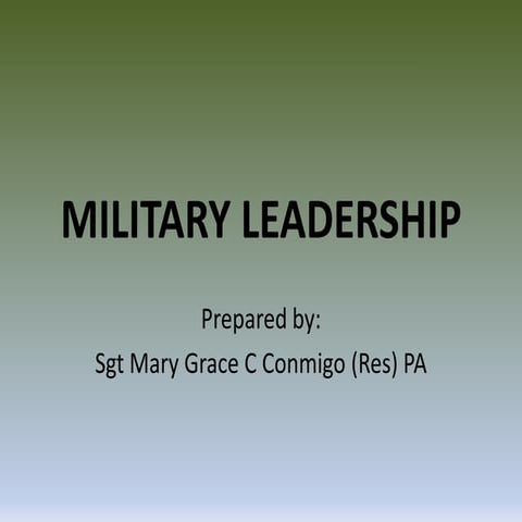 Military leadership