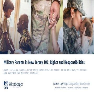Military Parents in New Jersey 101: Child Custody, Parenting Rights & Responsibilities