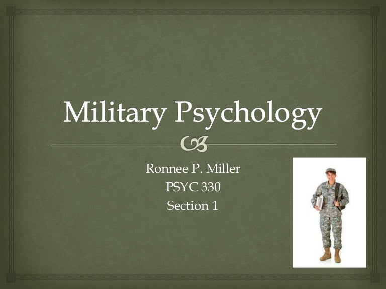 Military psychology