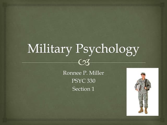 Military psychology