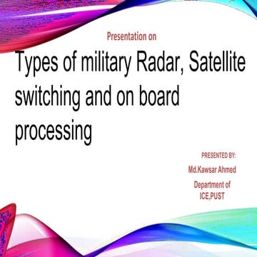 Military radar and satellite switching