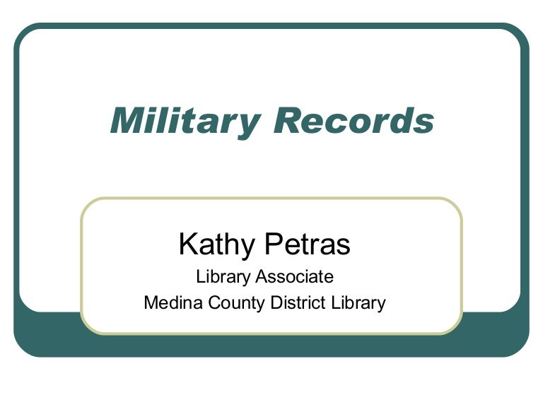 Military records