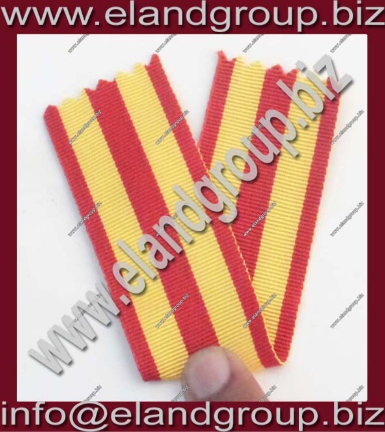 Military red and yellow medal ribbon