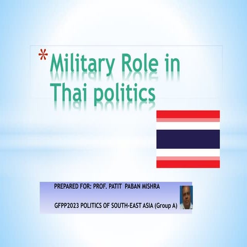 Military Role in Thai Politics