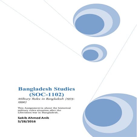 Military rules in bangladesh (1975 1990) | DOCX