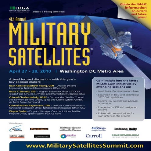 Military Satellites Summit