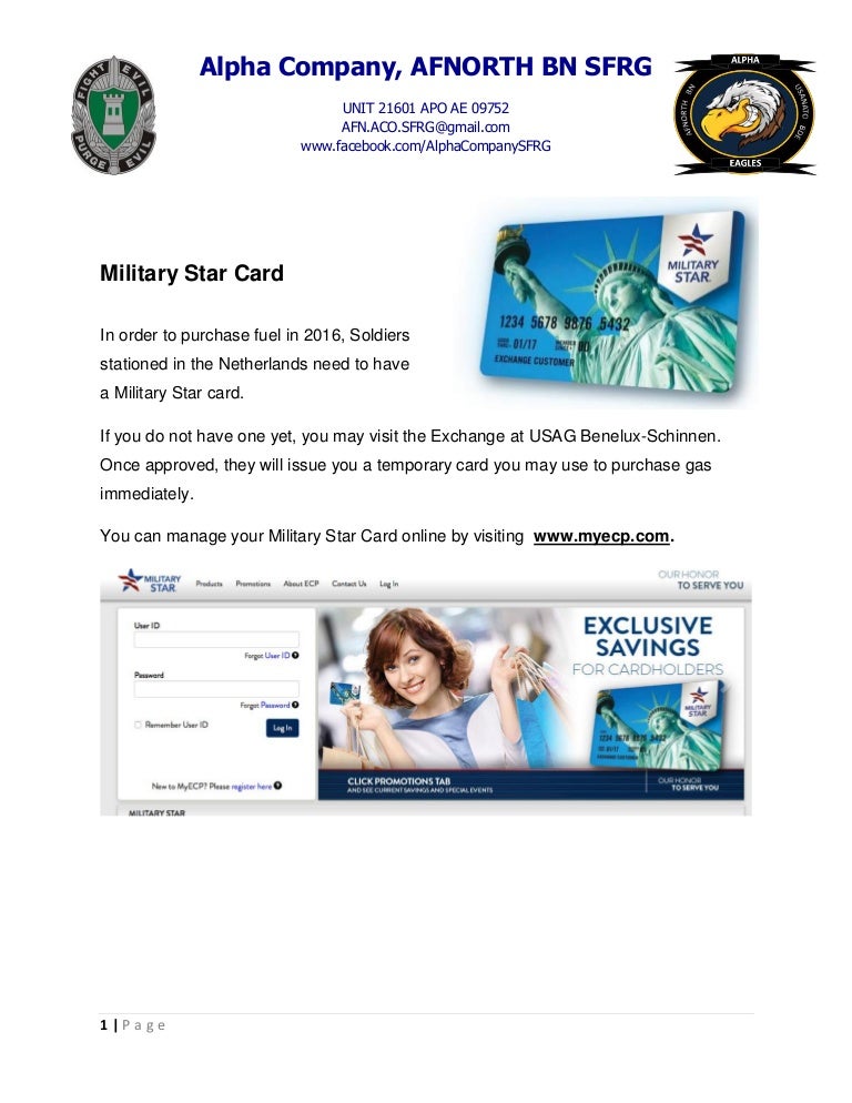 Military Star Card Guide