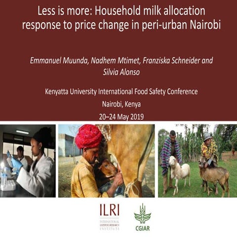 Less is more: Household milk allocation response to price change in peri-urba...