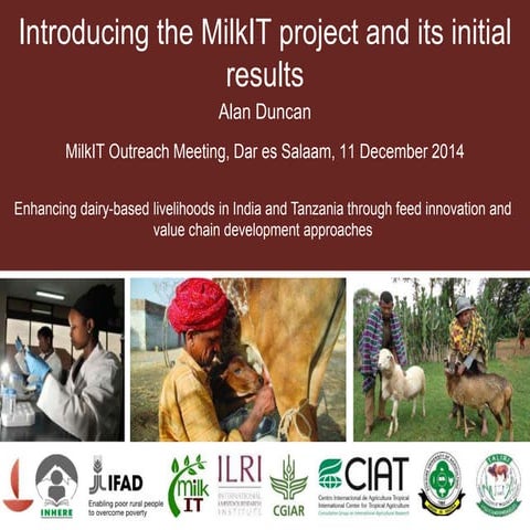 Introducing the MilkIT project and its initial results