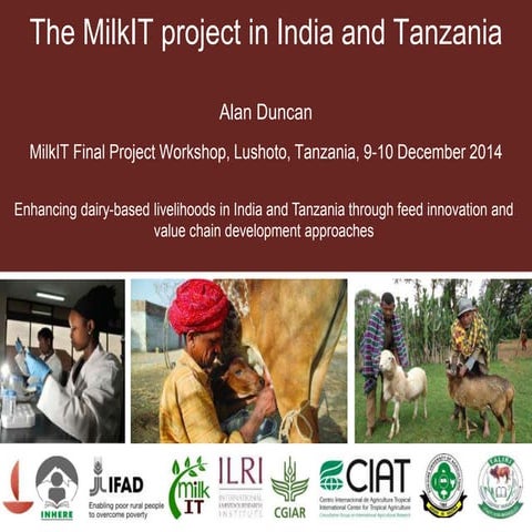 The MilkIT project in India and Tanzania
