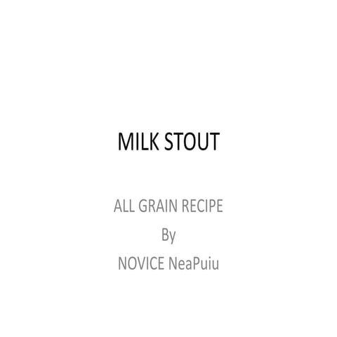 Milk stout